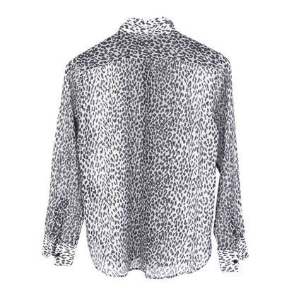 SAINT LAURENT PARIS BABY CAT PORINT BUTTON UP SHIRT