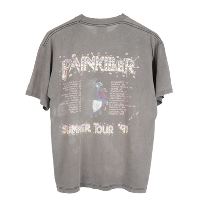 VINTAGE THRASHED JUDAS PRIEST SUMMER TOUR '91 TEE