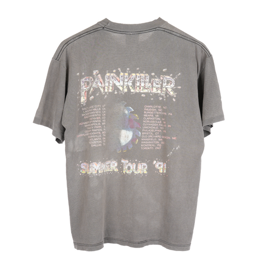 VINTAGE THRASHED JUDAS PRIEST SUMMER TOUR '91 TEE