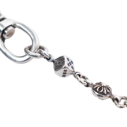 Chrome Hearts Dice Wallet Chain Long 22 Link Double Lobster