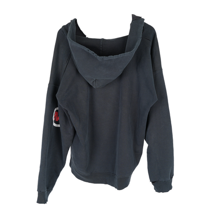 VINTAGE SLIPKNOT THRASHED MAGGOT FACE PULLOVER HOODIE