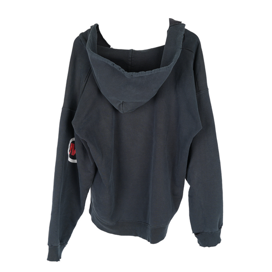 VINTAGE SLIPKNOT THRASHED MAGGOT FACE PULLOVER HOODIE