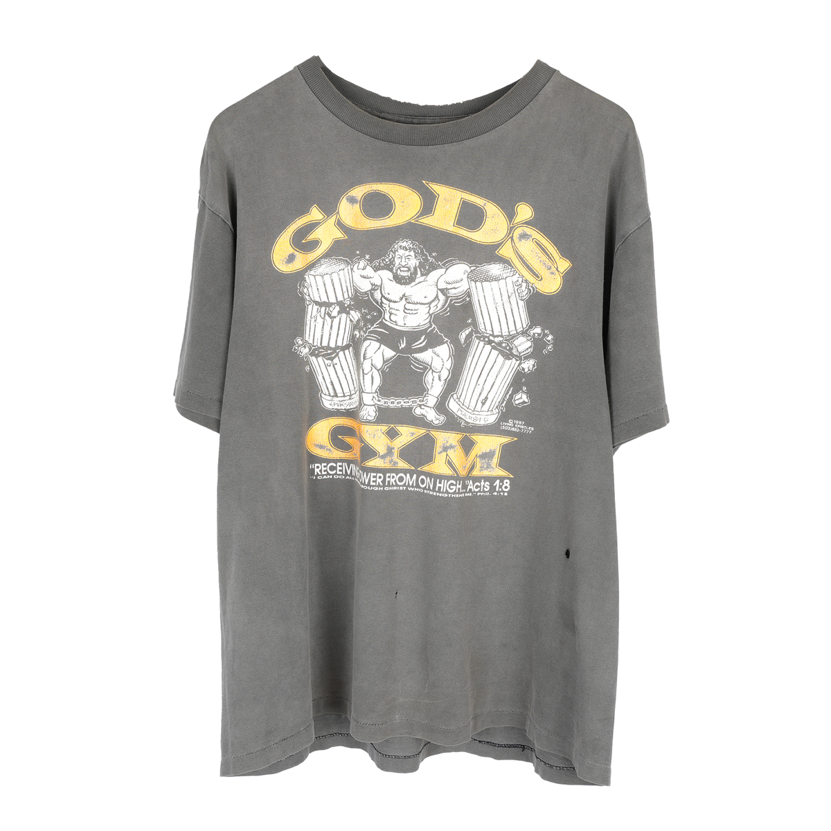 VINTAGE GOD’S GYM FADED TEE