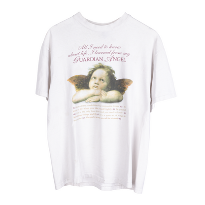 VINTAGE WHITE GUARDIAN ANGEL TEE