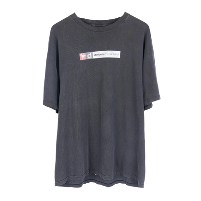 VINTAGE WORLD WIDE WHITE PONY DEFTONES BLACK TEE