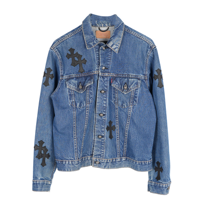 CHROME HEARTS TYPE III LEVIS DENIM PATCH JACKET