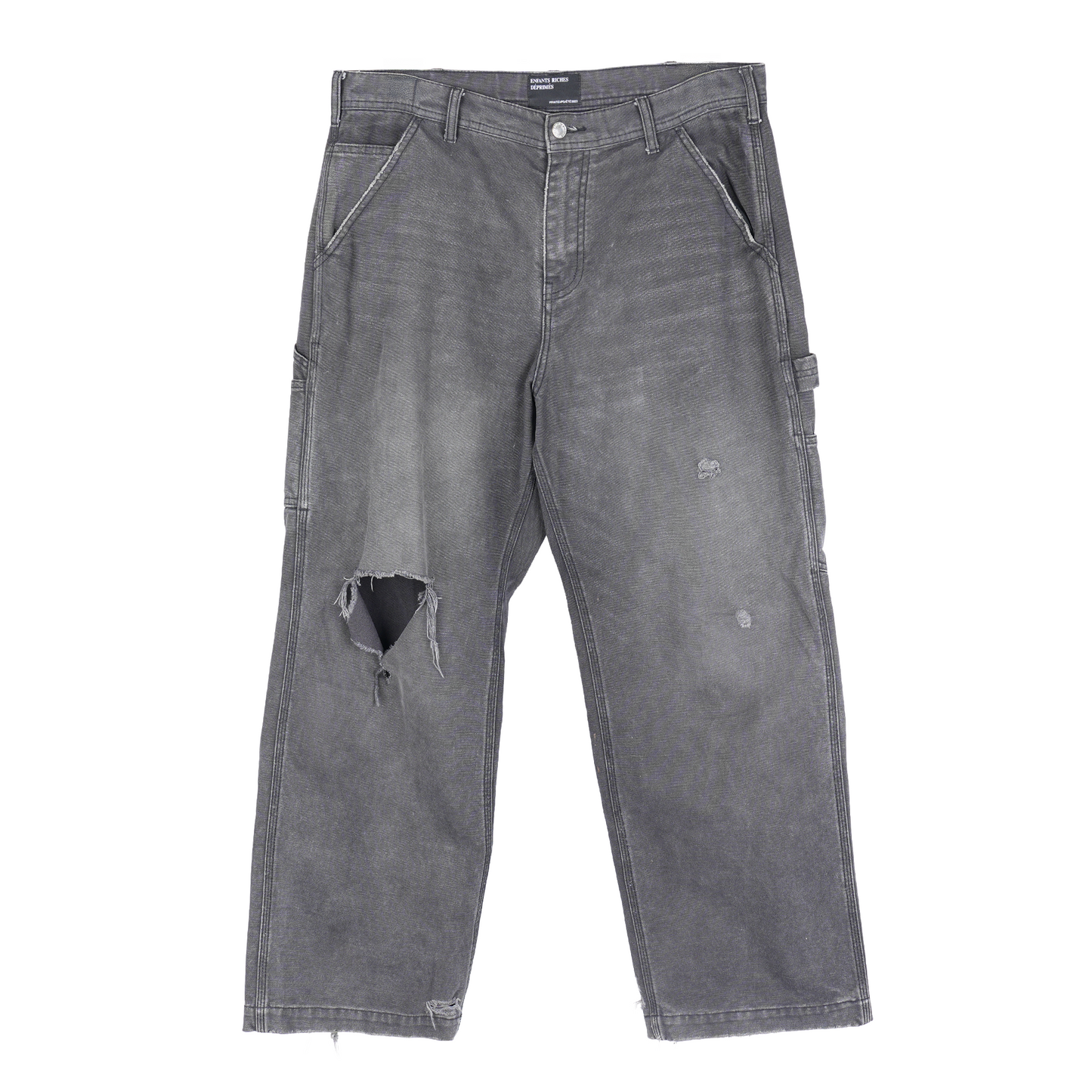 ERD  Distressed Gray Carpenter Pants