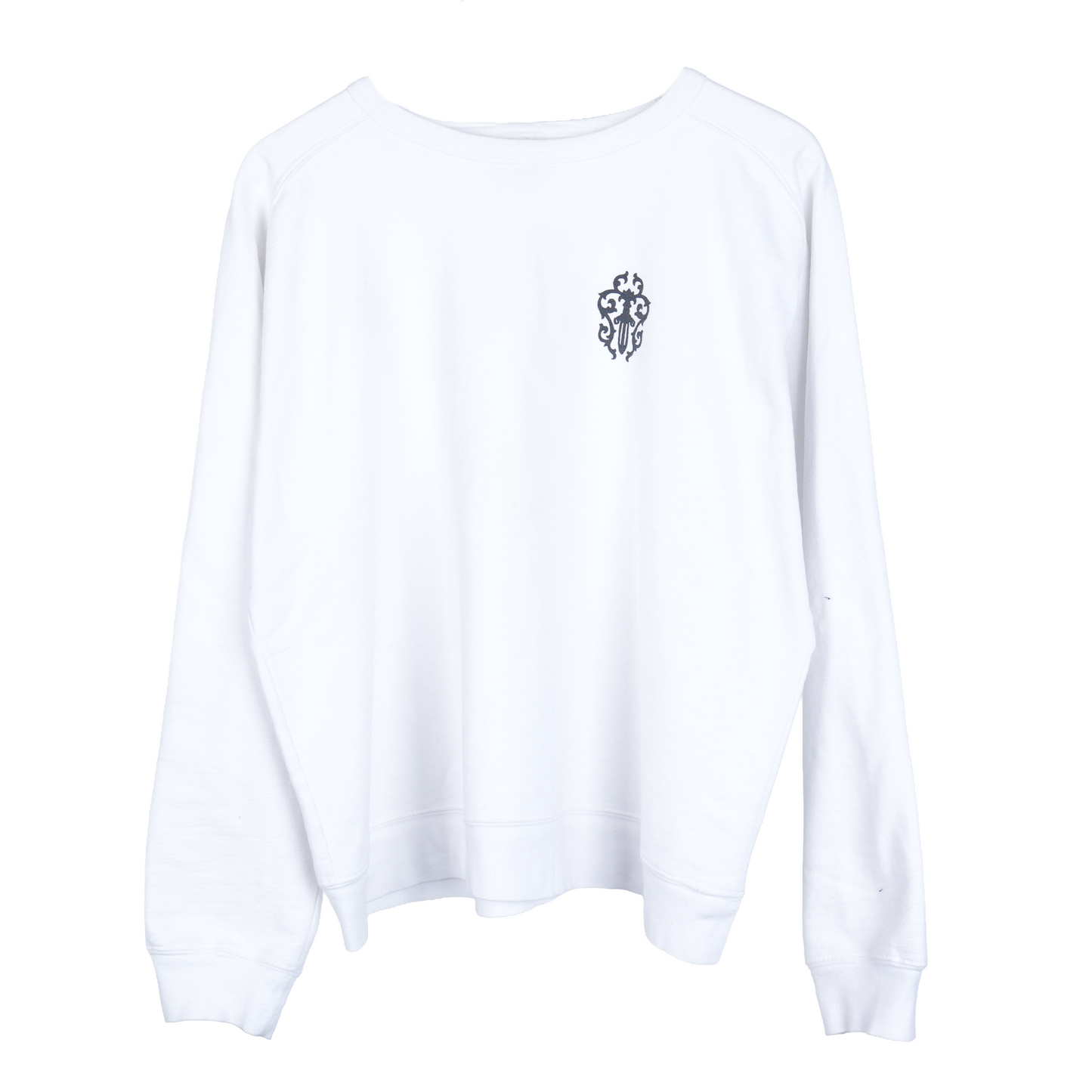 Vintage Chrome Hearts Dagger White Crewneck