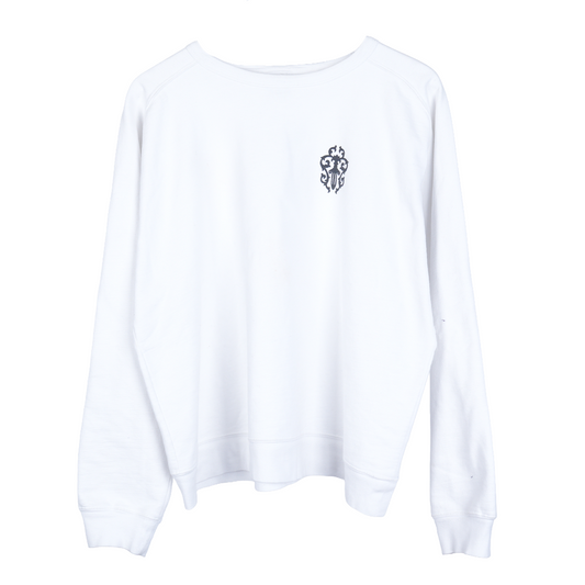 Vintage Chrome Hearts Dagger White Crewneck