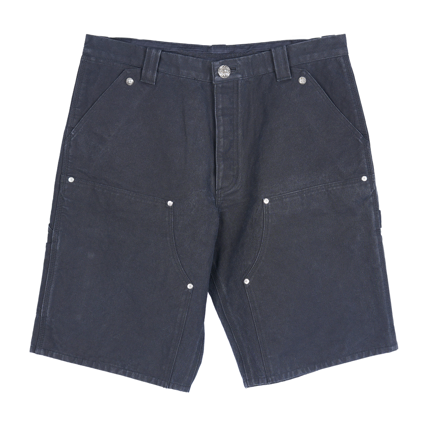 BLACK CARPENTER PATCH SHORTS