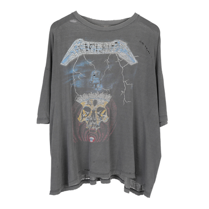 VINTAGE METALLICA RIDE THE LIGHTNING SHORTEST STRAW TEE