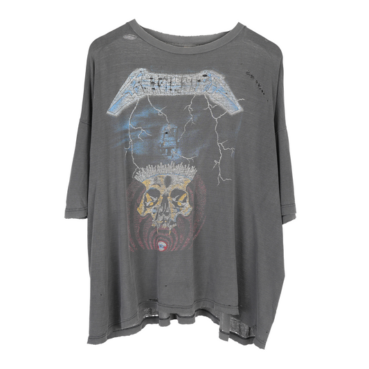VINTAGE METALLICA RIDE THE LIGHTNING SHORTEST STRAW TEE