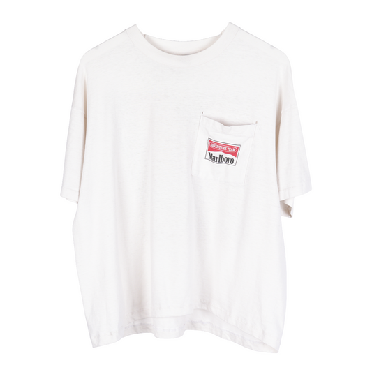 VINTAGE WHITE MARLBORO ADVENTURE TEAM TEE
