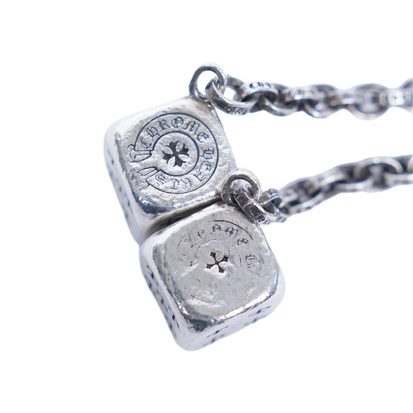 CHROME HEARTS DBL DICE KEYCHAIN
