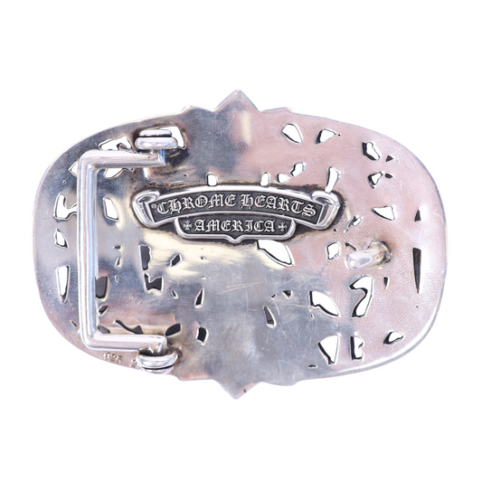 SILVER CEMETERY BUCKLE