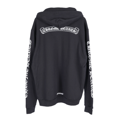 CHROME HEARTS SCROLL LOGO PULLOVER HOODIE