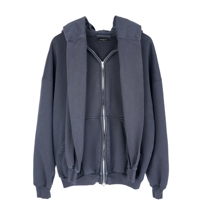 BALENCIAGA SCARF HOODIE BLACK