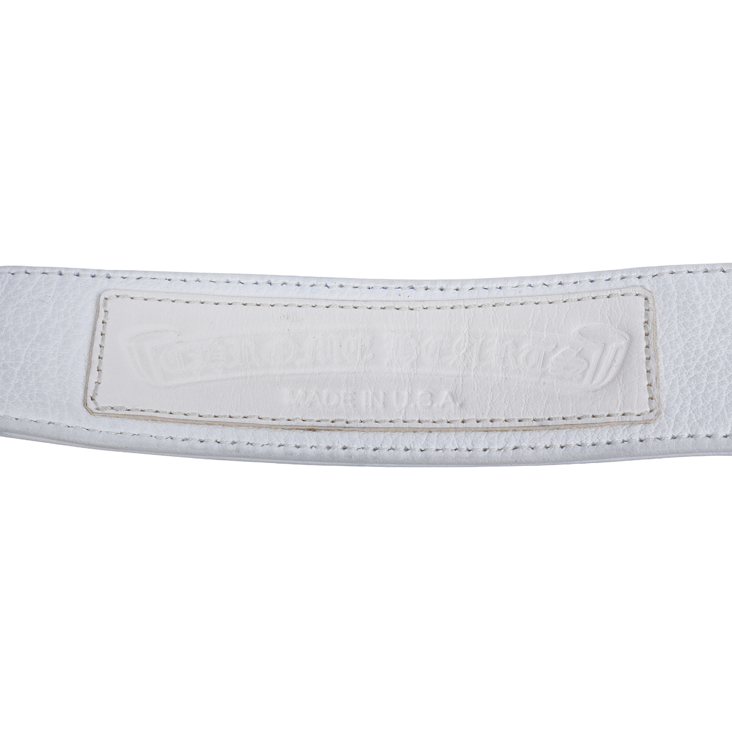CHROME HEARTS CEMETERY BELT WHITE STRAP
