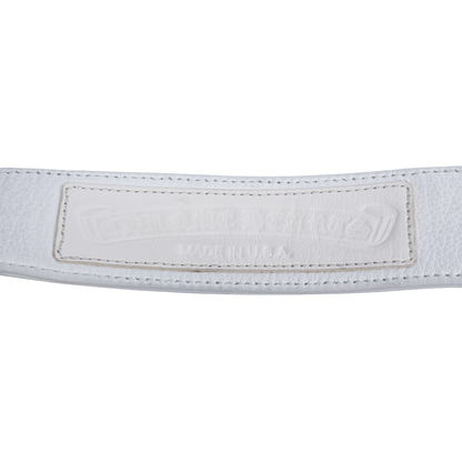 CHROME HEARTS CEMETERY BELT WHITE STRAP