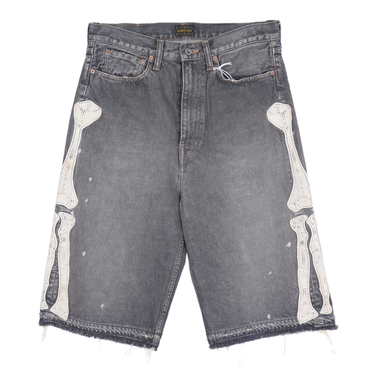 KAPITAL GRAY BONE SHORTS