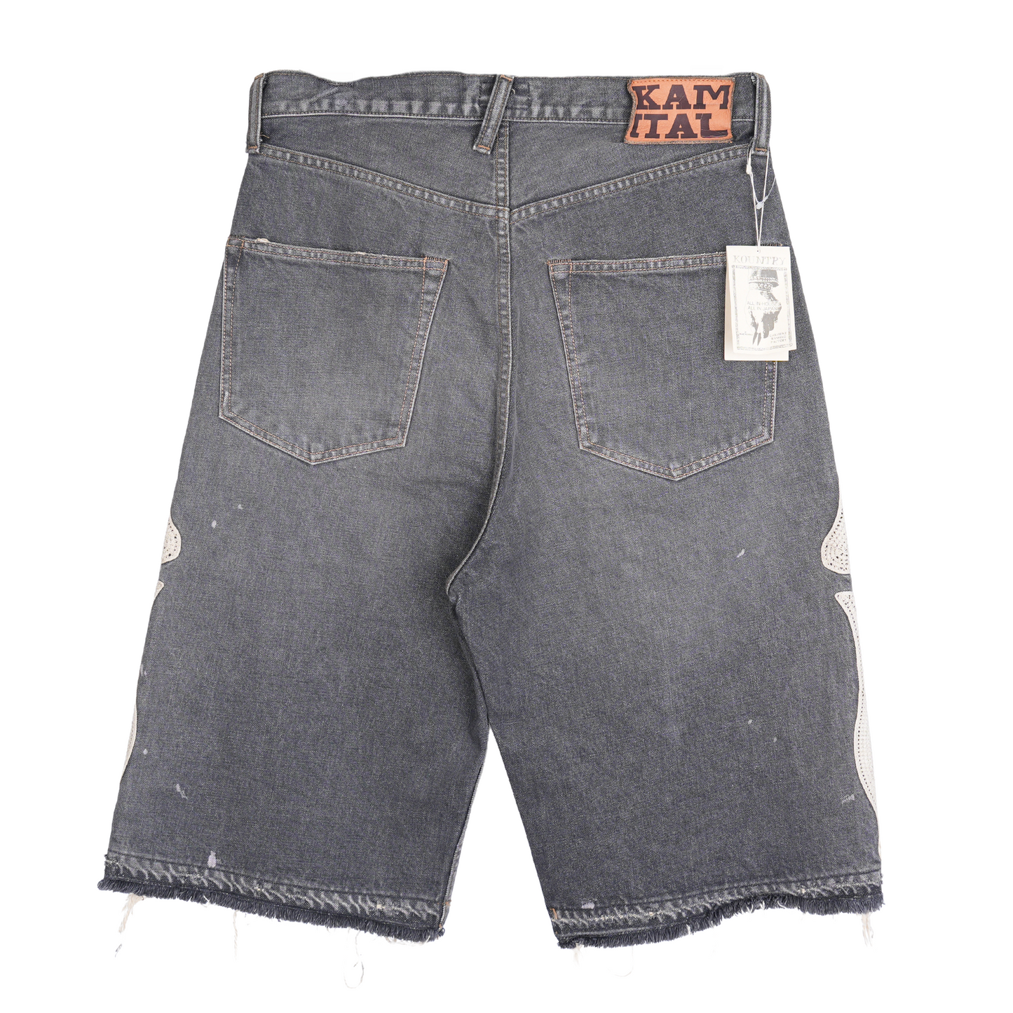 KAPITAL GRAY BONE SHORTS