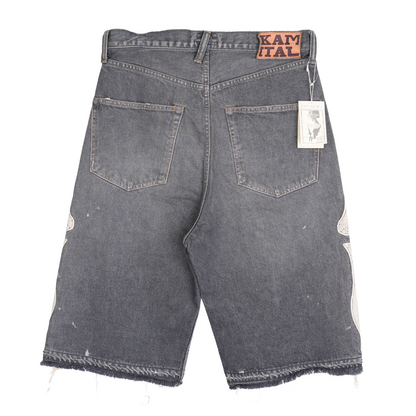 KAPITAL GRAY BONE SHORTS