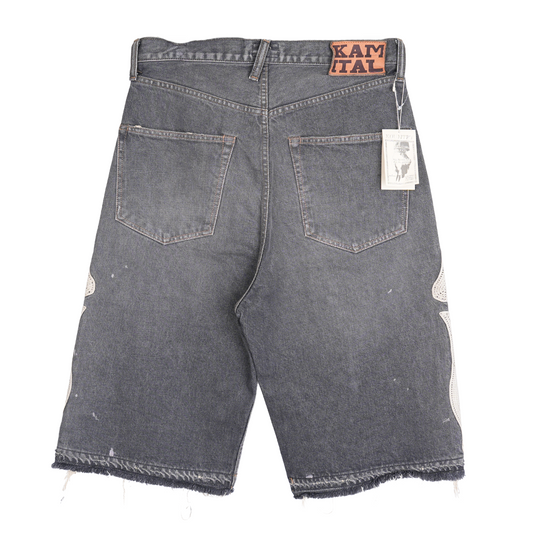 KAPITAL GRAY BONE SHORTS