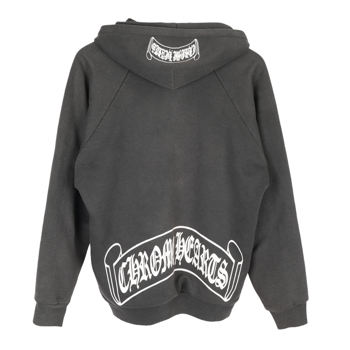 CHROME HEARTS VINTAGE THERMAL SCROLL LOGO ZIP UP