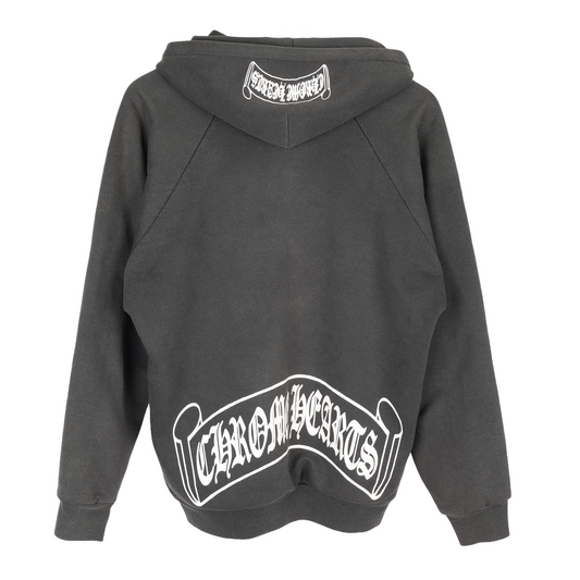 CHROME HEARTS VINTAGE THERMAL SCROLL LOGO ZIP UP