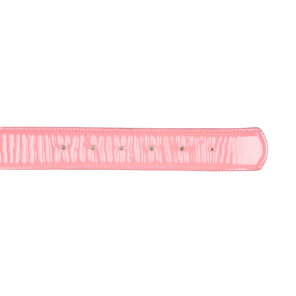 CHROME HEARTS PINK PATENT LEATHER GUNSLINGER BELT
