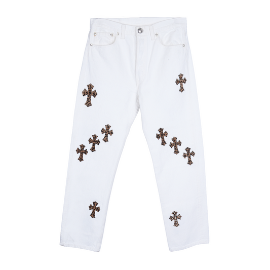 CHROME HEARTS CHEETAH PATCH LEVIS