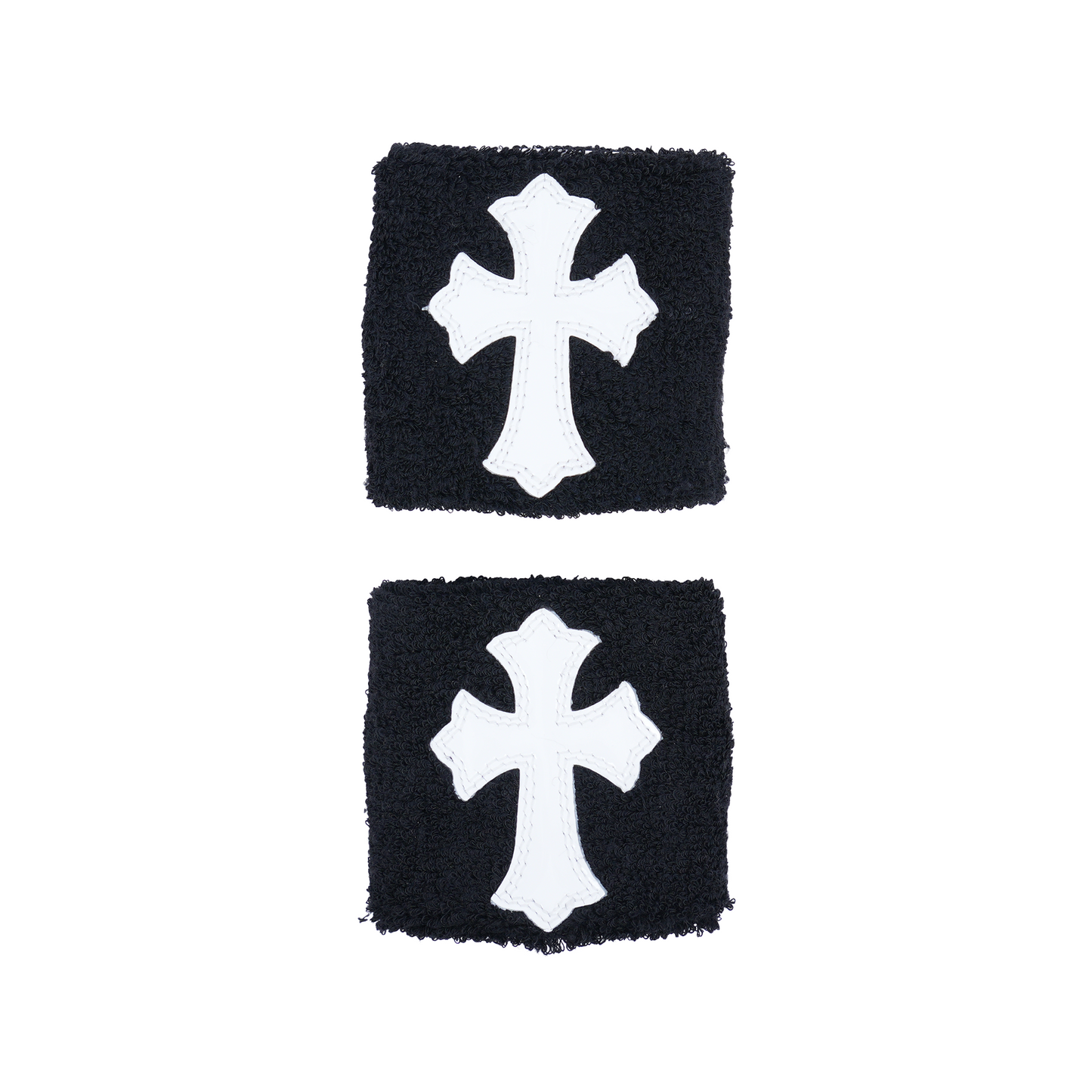 CHROME HEARTS WHITE PATENT PATCH ARM BANDS