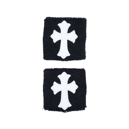 CHROME HEARTS WHITE PATENT PATCH ARM BANDS