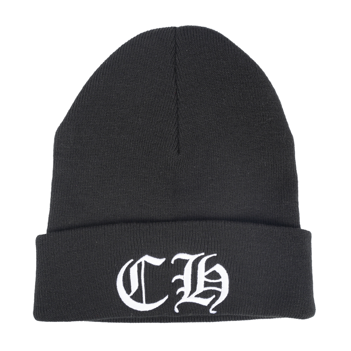 CHROME HEARTS CH LOGO EMBROIDERED BEANIE