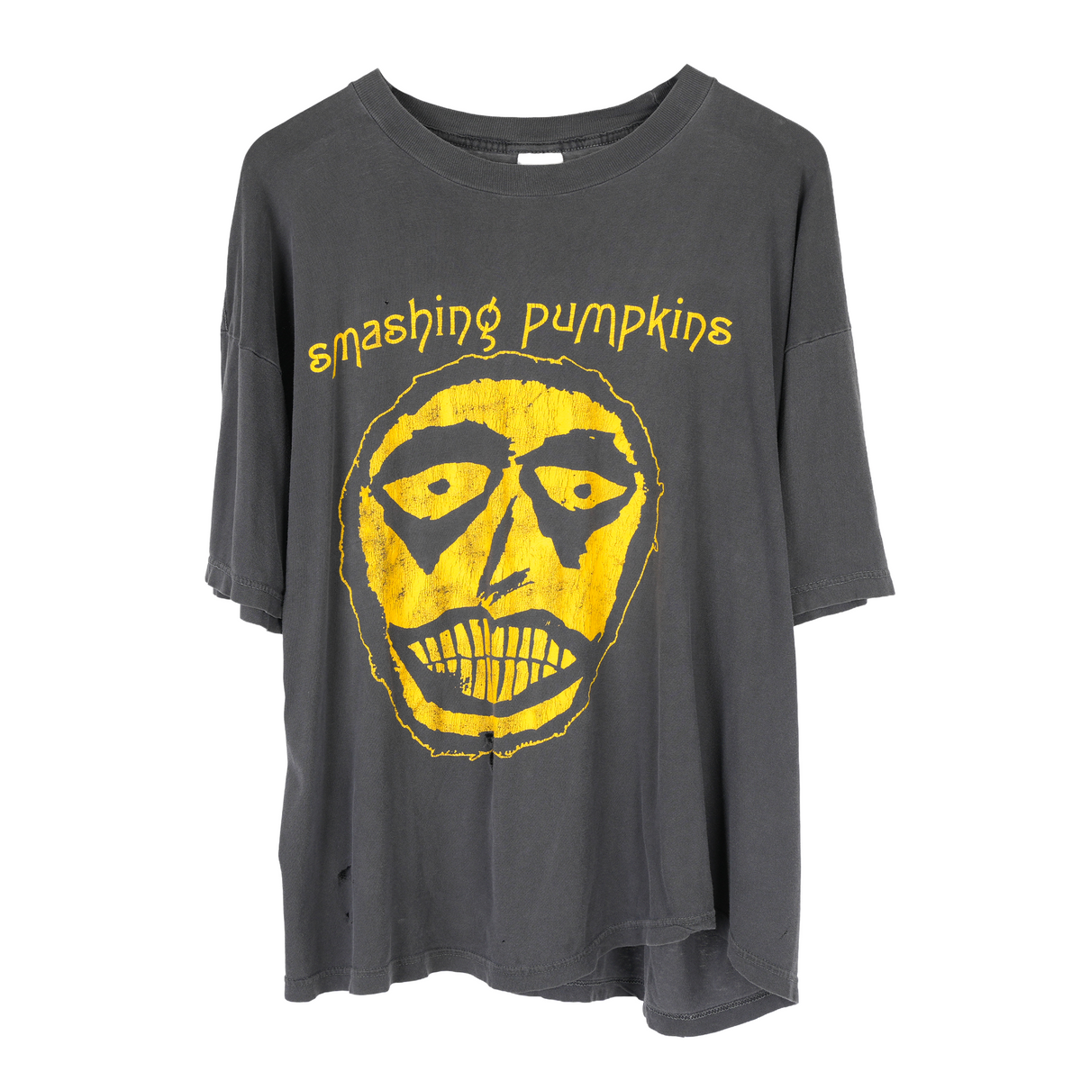 VINTAGE 1990’S SMASHING PUMPKINS YELLOW SKULL FACE TEE