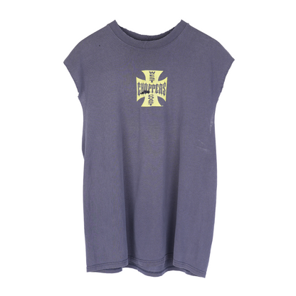 VINTAGE WEST COAST CHOPPERS YELLOW LOGO CUT OFF