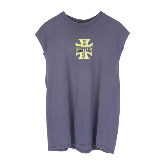 VINTAGE WEST COAST CHOPPERS YELLOW LOGO CUT OFF