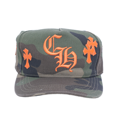 CHROME HEARTS CAMO PATCH HAT