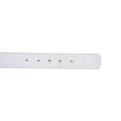 CHROME HEARTS CEMETERY BELT WHITE STRAP
