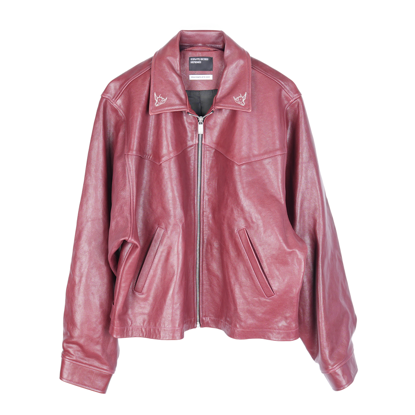 ERD RED LEATHER JACKET