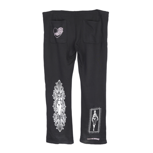 CHROME HEARTS DEADLY DOLL FLORAL SWEATPANTS