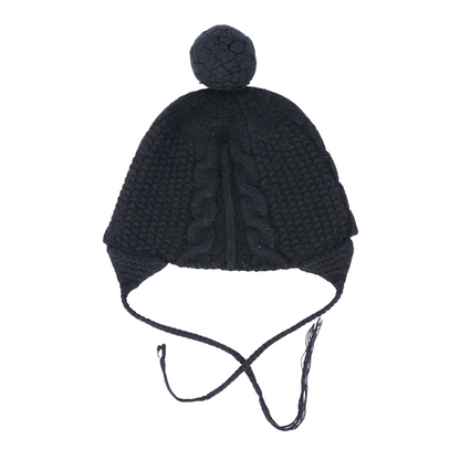 CH EARMUFF CROSS CHARM BEANIE