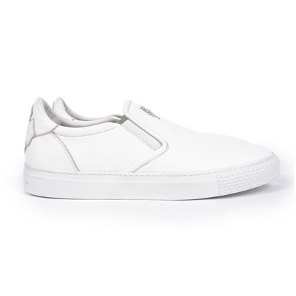 CHROME HEARTS CALF SKIN LEATHER DAGGER SLIP ON