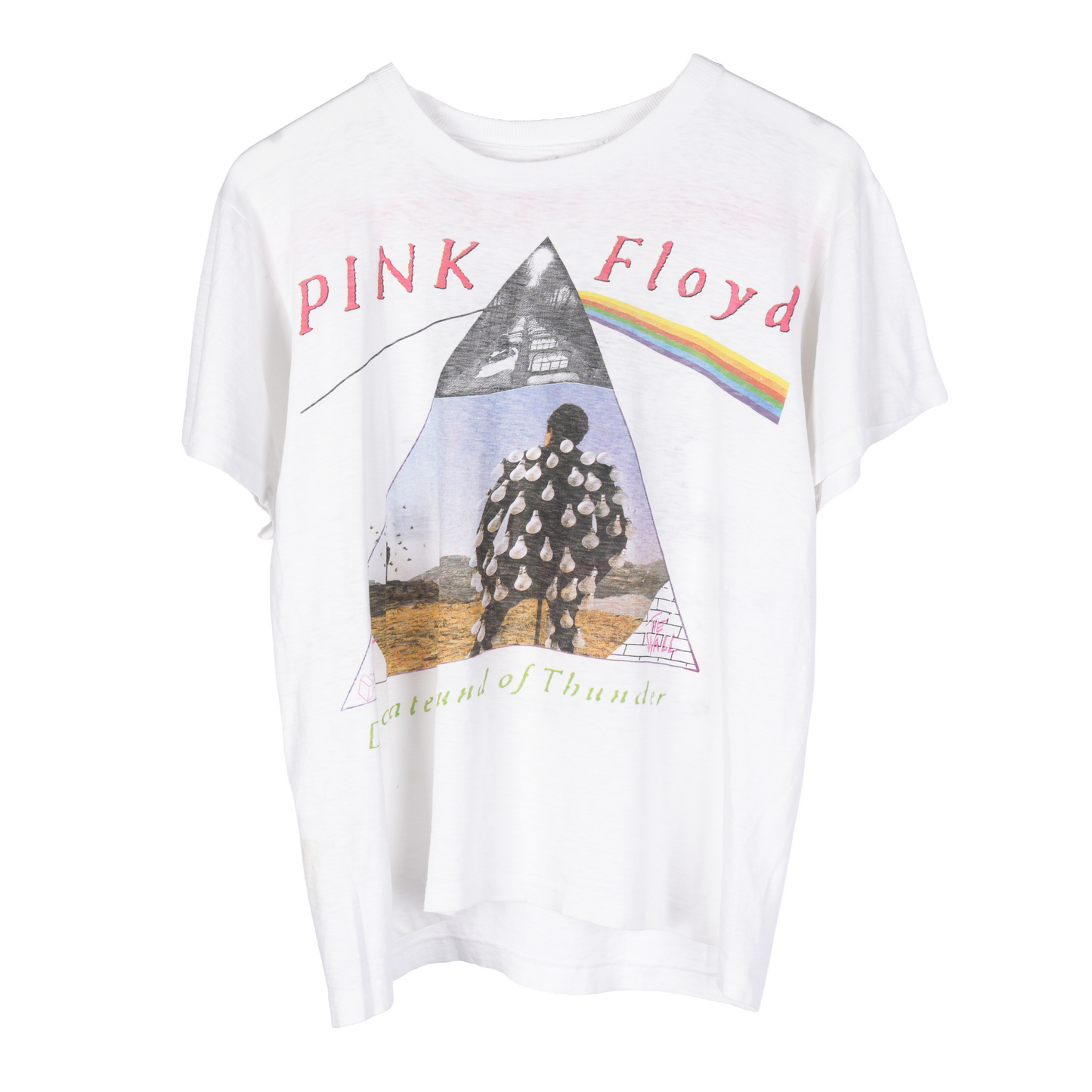 VINTAGE WHITE PINK FLOYD Delicate Sound of Thunder TEE