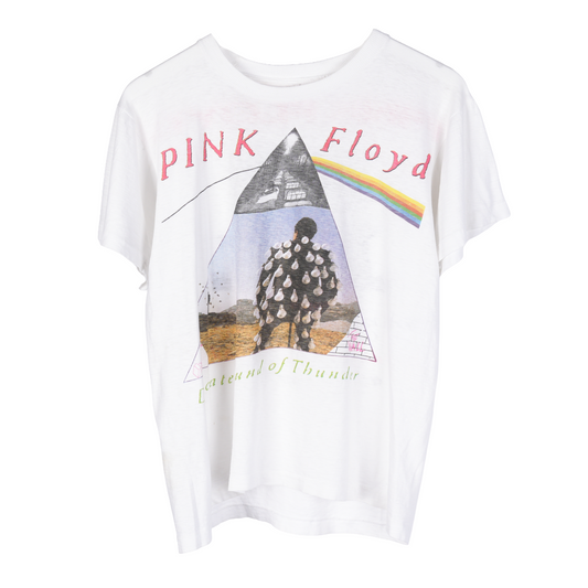 VINTAGE WHITE PINK FLOYD Delicate Sound of Thunder TEE