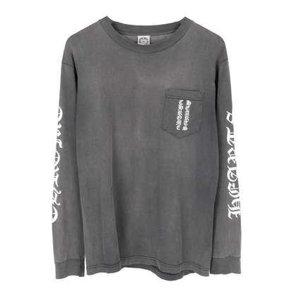 CHROME HEARTS SCRIPT POCKET LONG SLEEVE TEE