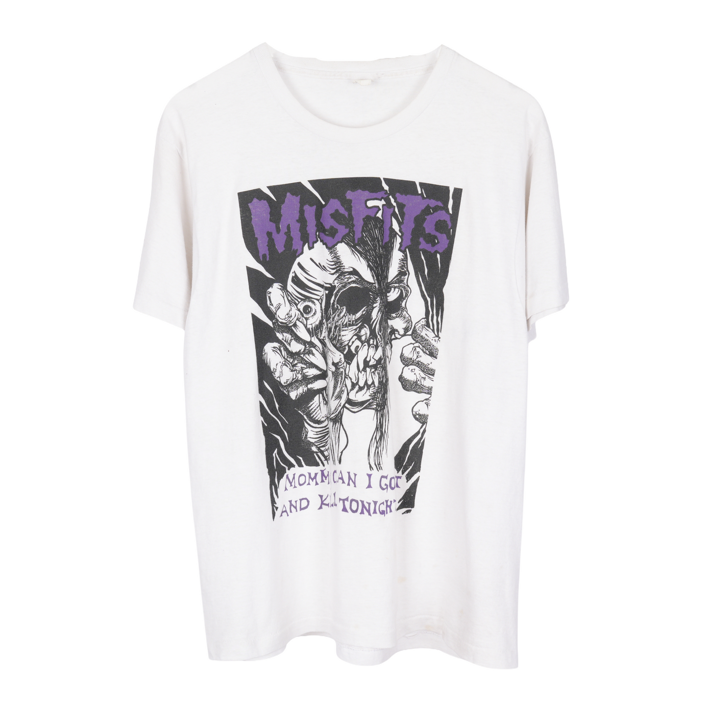 VINTAGE MISFITS MOMMY CAN I GO OUT AND KILL TONIGHT TEE