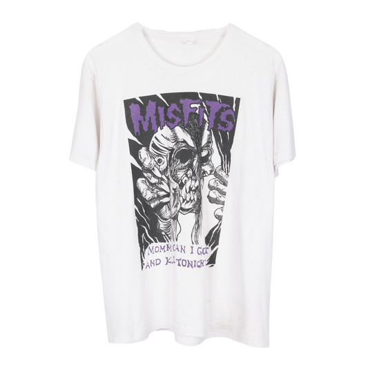 VINTAGE MISFITS MOMMY CAN I GO OUT AND KILL TONIGHT TEE
