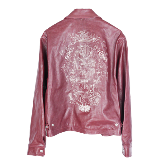 ERD RED LEATHER JACKET