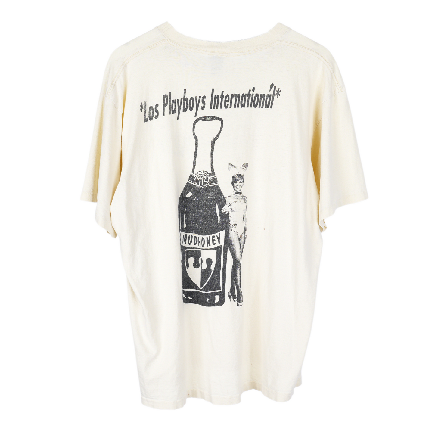 VINTAGE 1990S MUDHONEY MARCH TO FUZZ PLAYBOYS BAND T-SHIRT